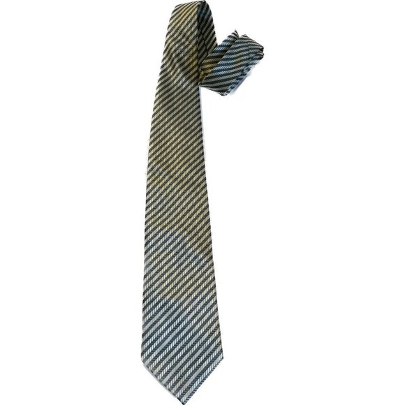 Ermenegildo Zegna Other - Ermenegildo Zegna  Silk Silver Blue  Tie  58” X 3 & 6/8 Striped